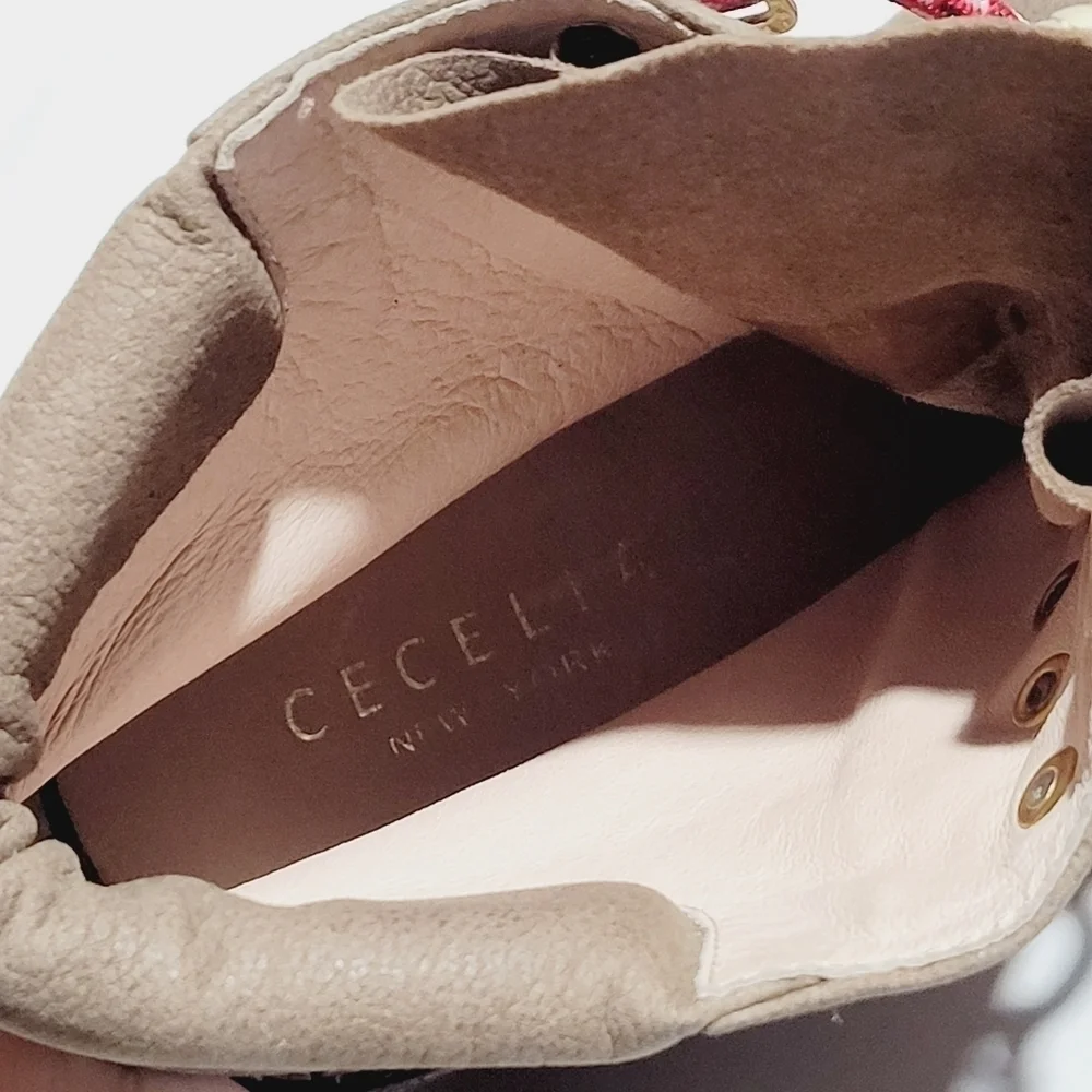 CECELIA NEW YORK Helga Platform Wedge Hiker Boots